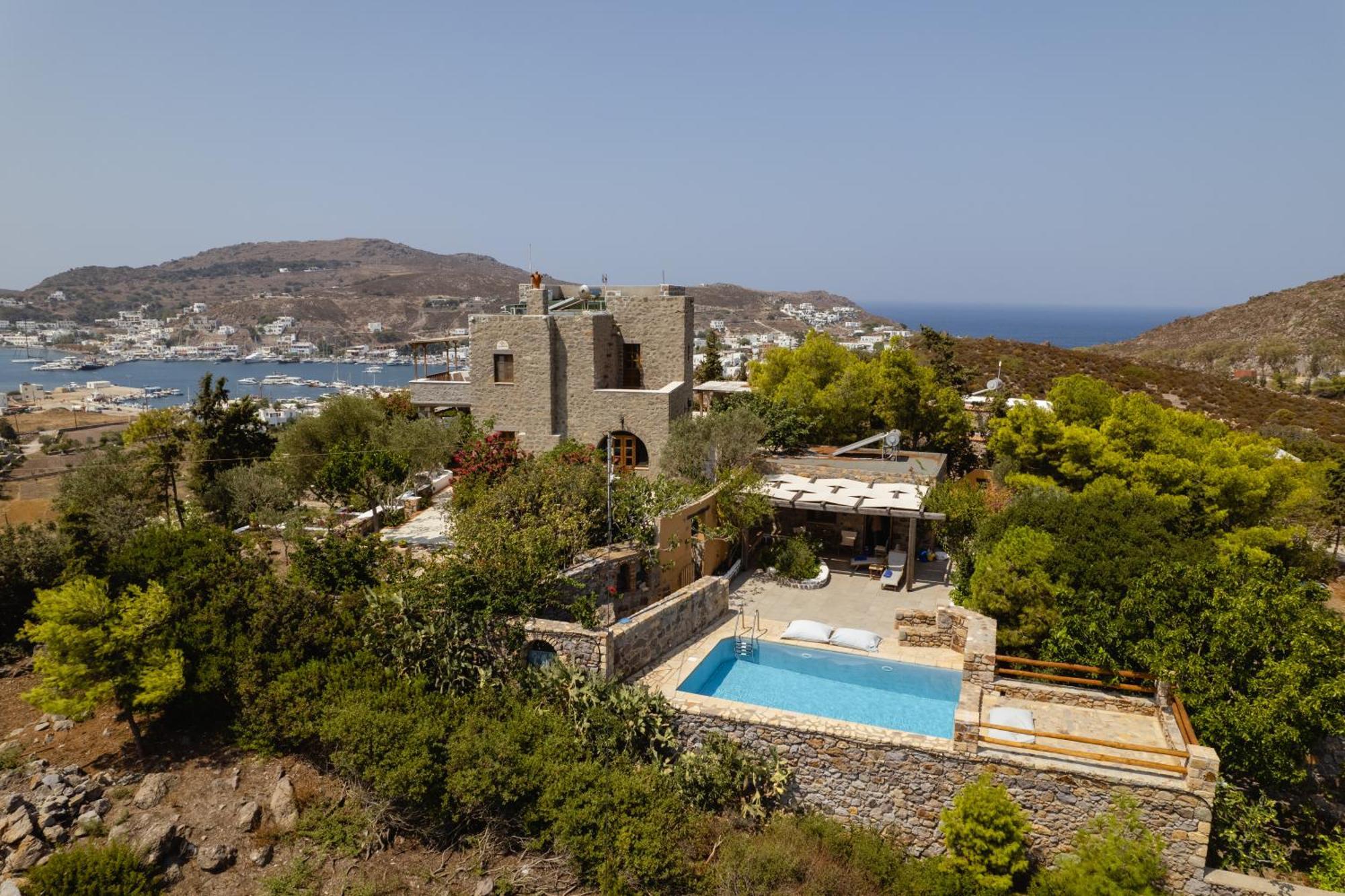 Blue Vista Patmos Villa Skála Exterior photo