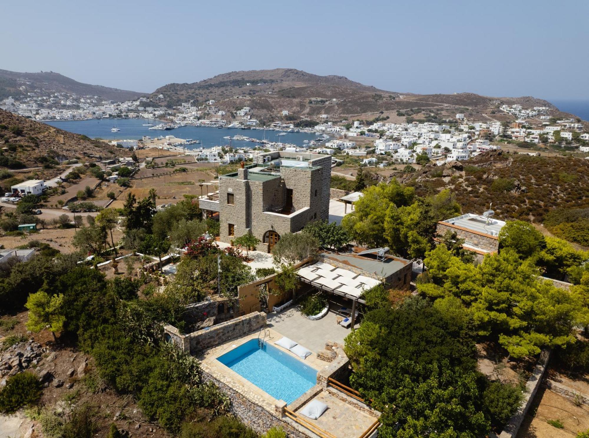 Blue Vista Patmos Villa Skála Exterior photo