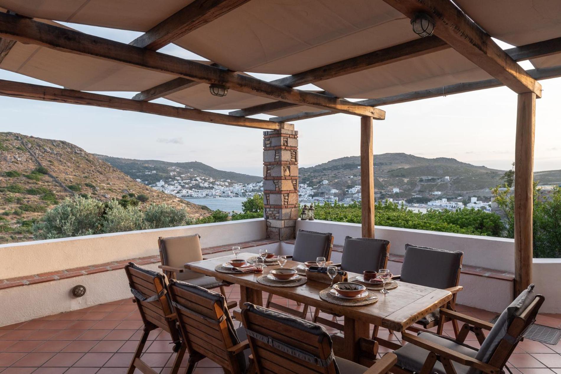 Blue Vista Patmos Villa Skála Exterior photo