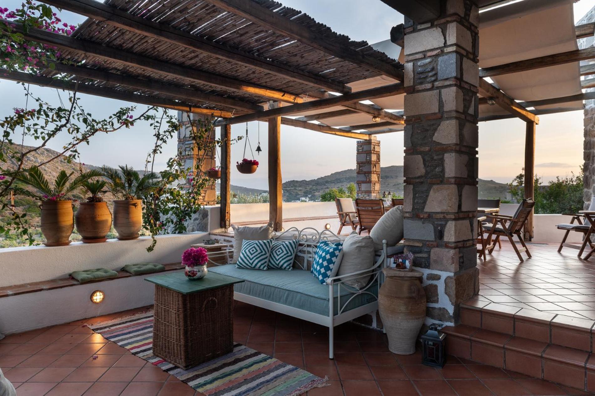 Blue Vista Patmos Villa Skála Exterior photo